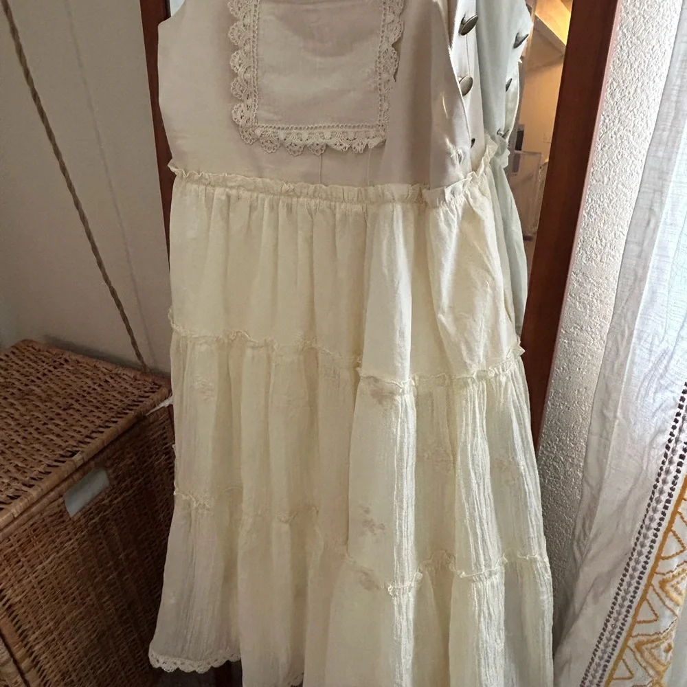 Three Bird Nest Cream Maxi Dress - Picture 5 of 5